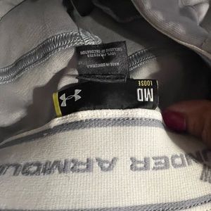 Under Armour Relaxed Fit Baseball Pants Mens
Medium Heat Gear Gray Polyester